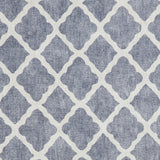Coral H1063 Blue Modern Washable Rug