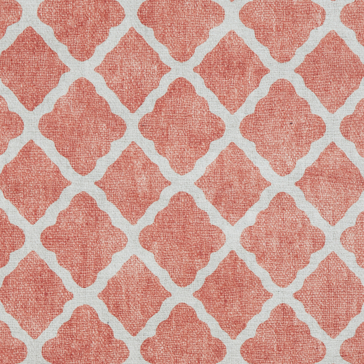 Coral H1063 Orange Modern Washable Rug