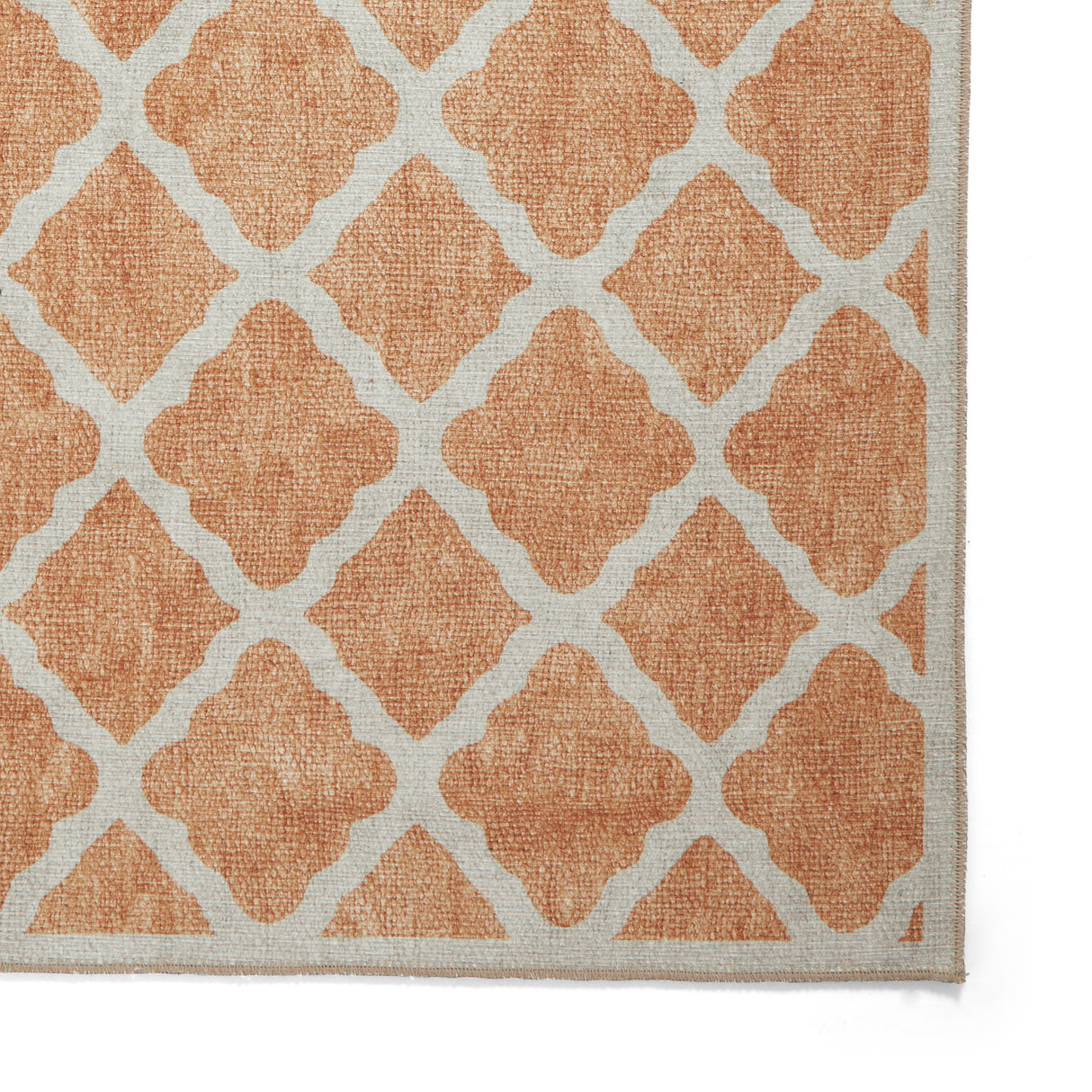 Coral H1063 Yellow Modern Washable Rug