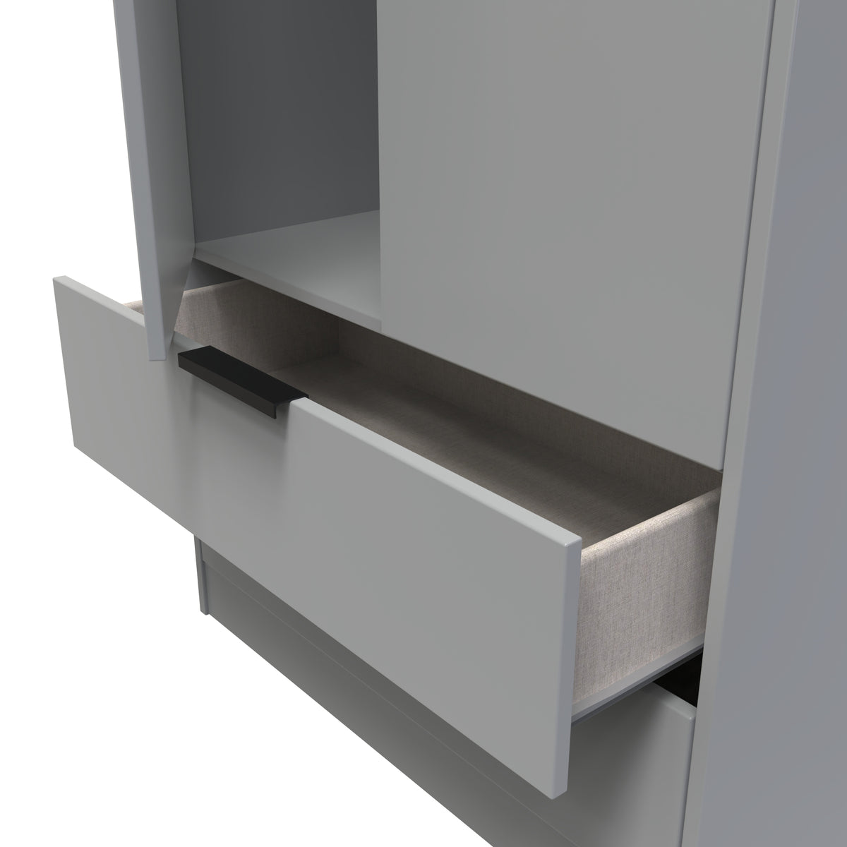 Diego Tall 2 Drawer Wardrobe