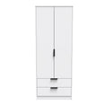 Diego Tall 2 Drawer Wardrobe