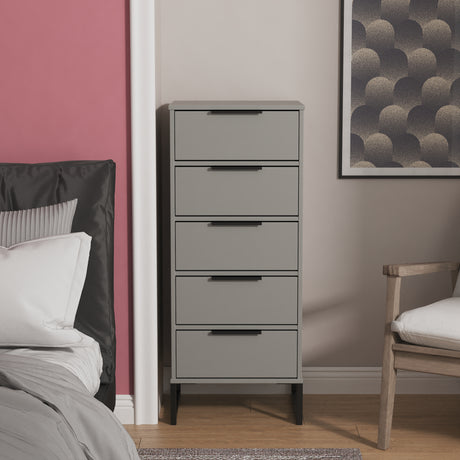 Diego 5 Drawer Bedside Cabinet