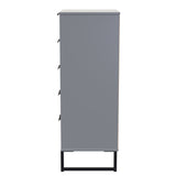 Diego 5 Drawer Bedside Cabinet
