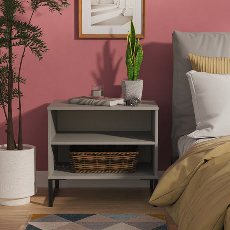 Diego Double Open Bedside Cabinet