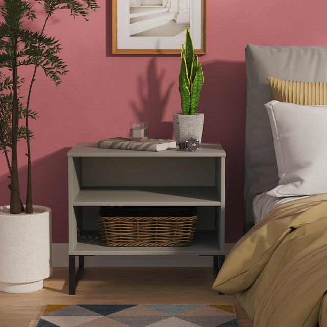 Diego Double Open Bedside Cabinet