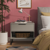 Diego Double 1 Drawer Bedside Cabinet