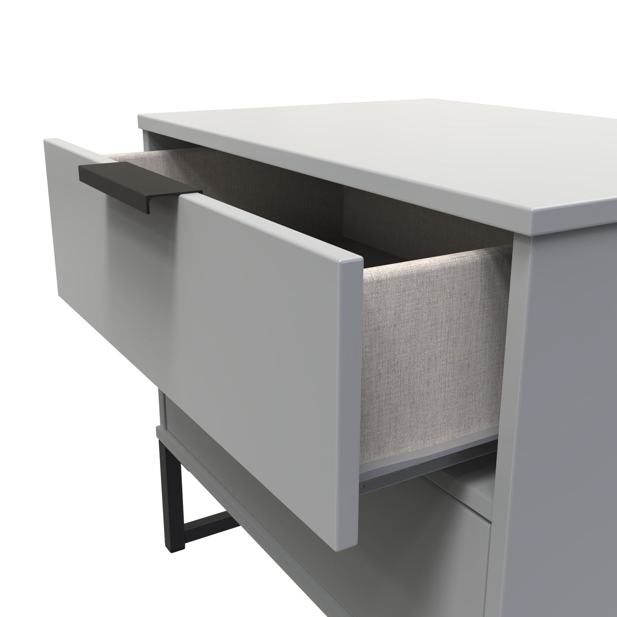 Diego Double 2 Drawer Bedside Cabinet