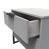 Diego Double 2 Drawer Bedside Cabinet