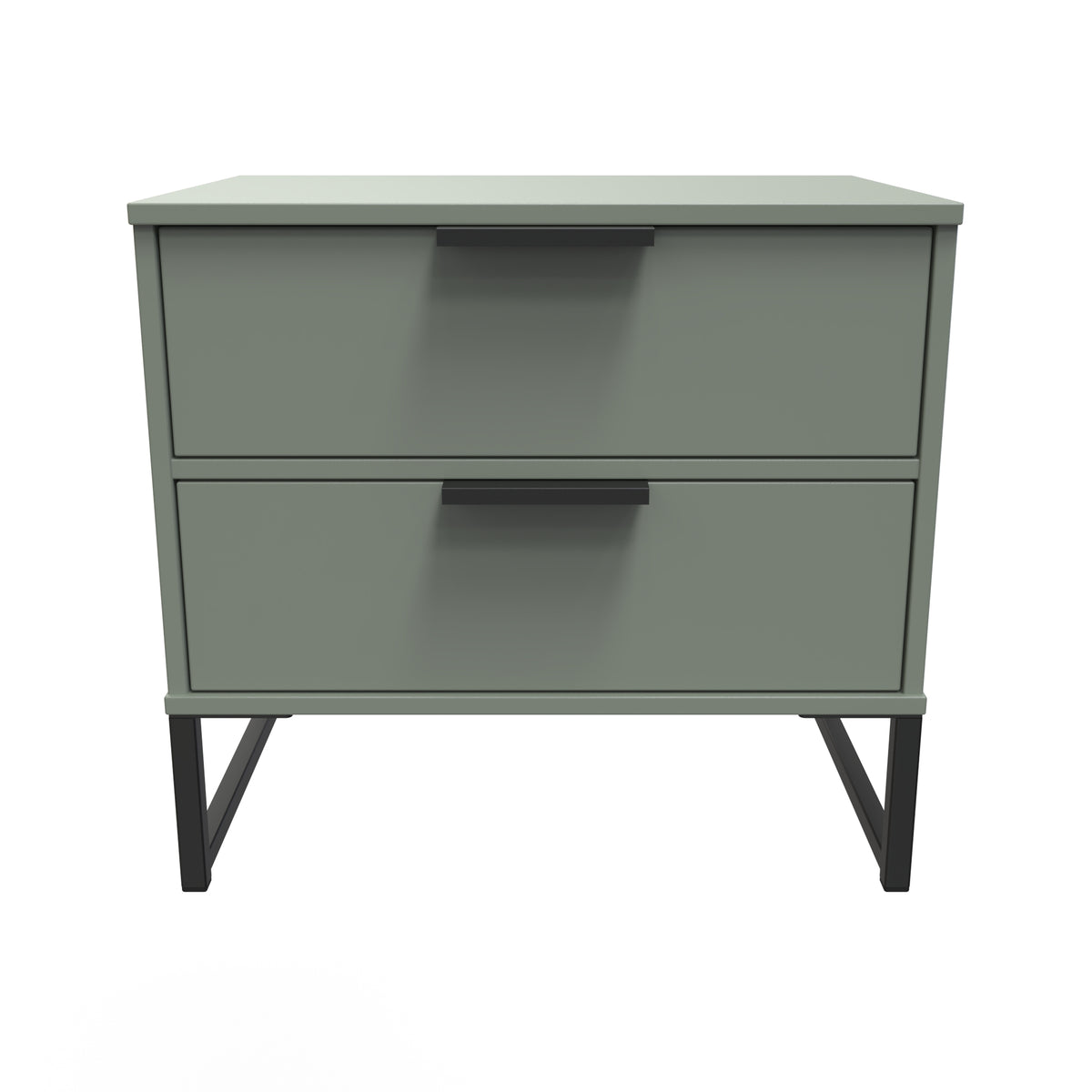 Diego Double 2 Drawer Bedside Cabinet
