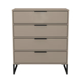 Diego (Black Sleigh Legs) 4 Drawer Chest