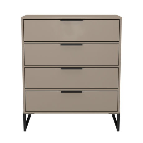 Diego (Black Sleigh Legs) 4 Drawer Chest