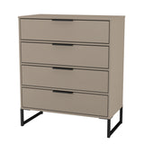 Diego (Black Sleigh Legs) 4 Drawer Chest