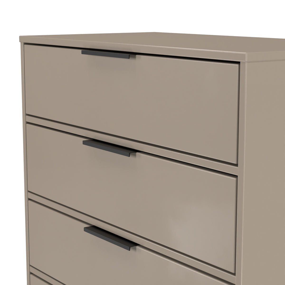 Diego (Black Sleigh Legs) 4 Drawer Chest