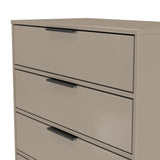 Diego (Black Sleigh Legs) 4 Drawer Chest