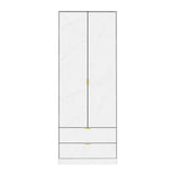 Diego Tall 2 Drawer Wardrobe