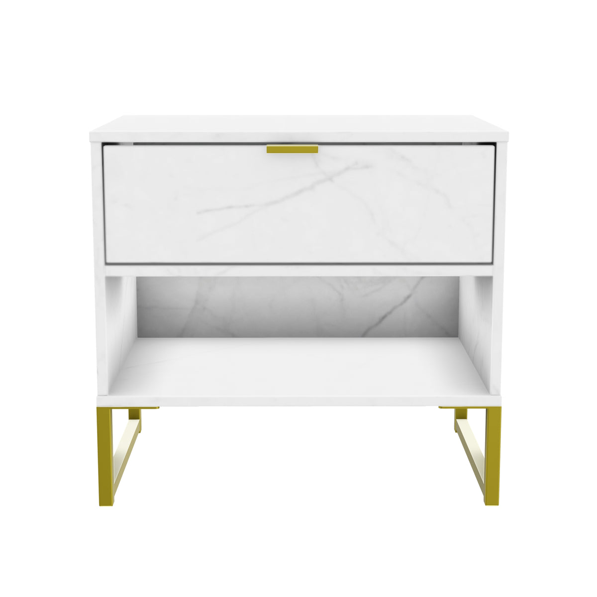 Diego Double 1 Drawer Bedside Cabinet