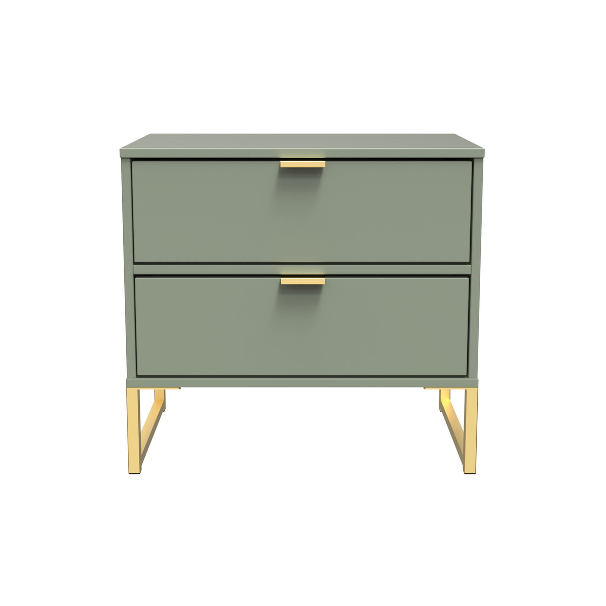 Diego Double 2 Drawer Bedside Cabinet