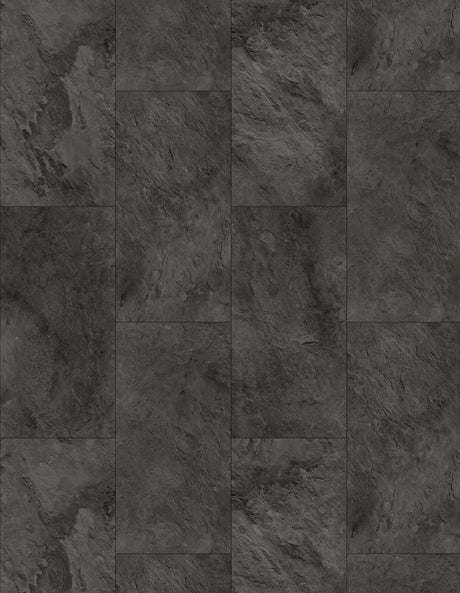 Allora Rigid Tile Vinyl Flooring Dark Slate
