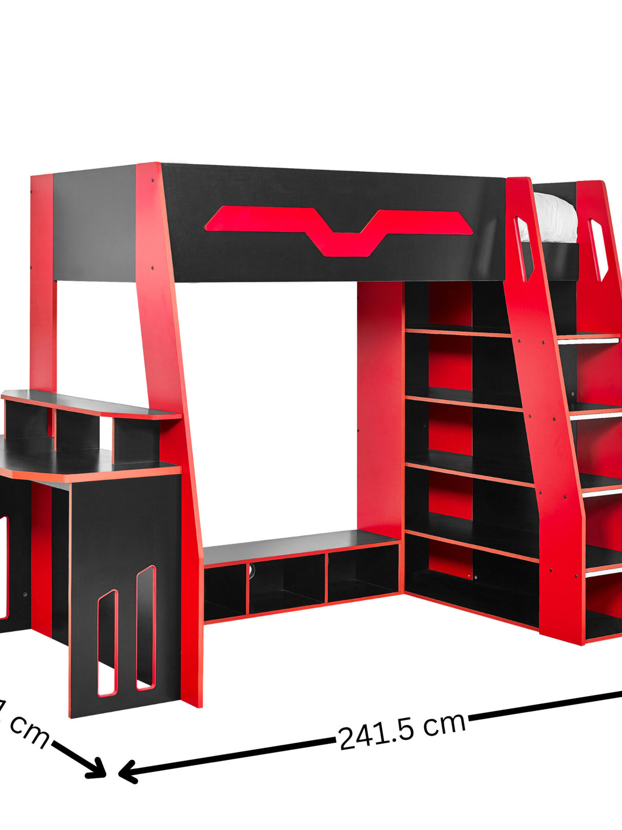 Eagle Gaming High Sleeper Bed with Desk