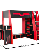 Eagle Gaming High Sleeper Bed with Desk