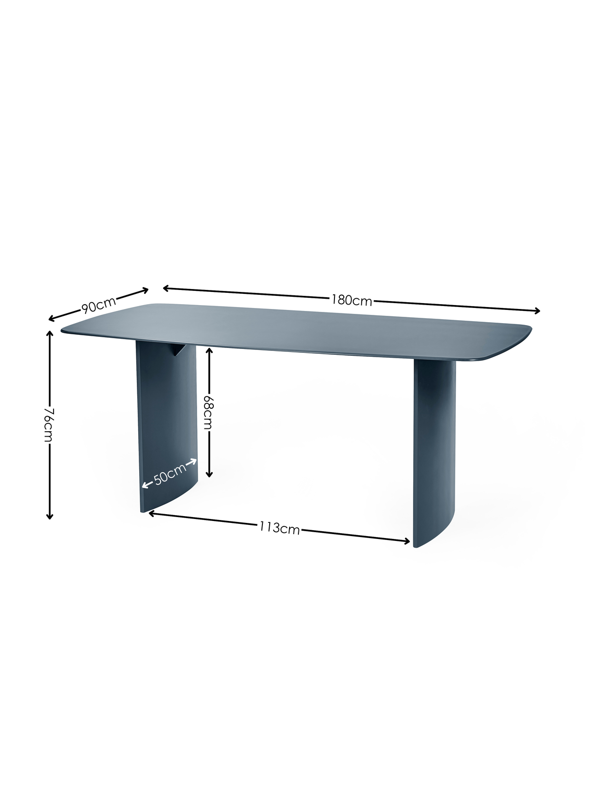 Element Rectangular Glass Table