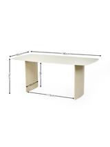 Element Rectangular Glass Table