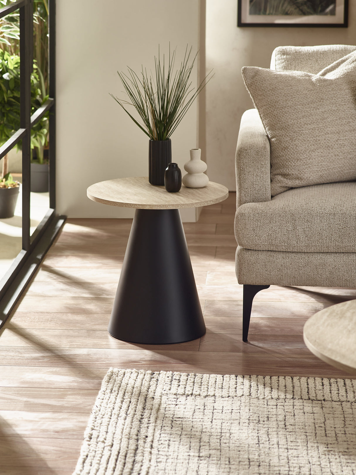 Elgon Round Coffee and Side Table Set