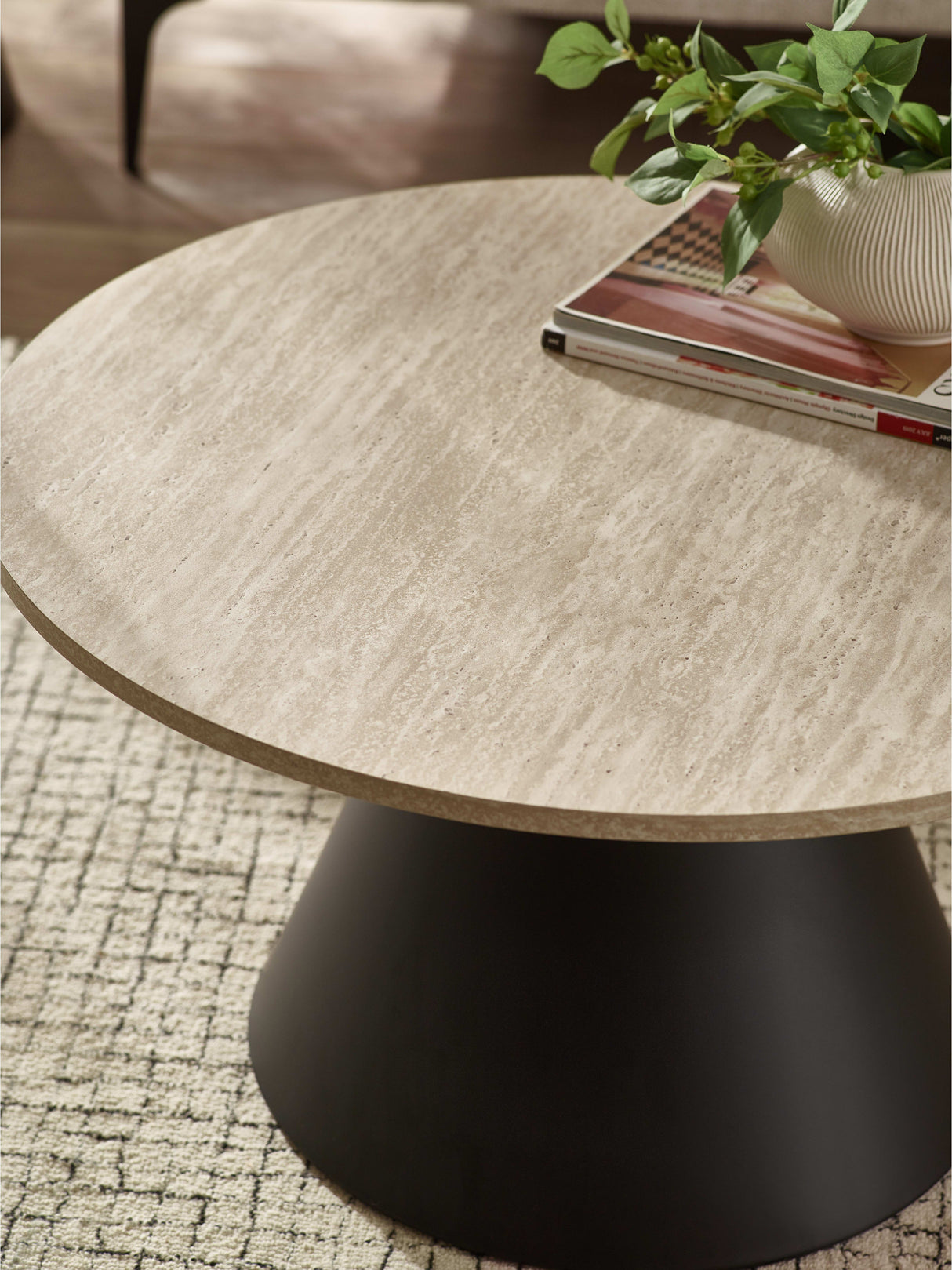 Elgon Round Coffee and Side Table Set