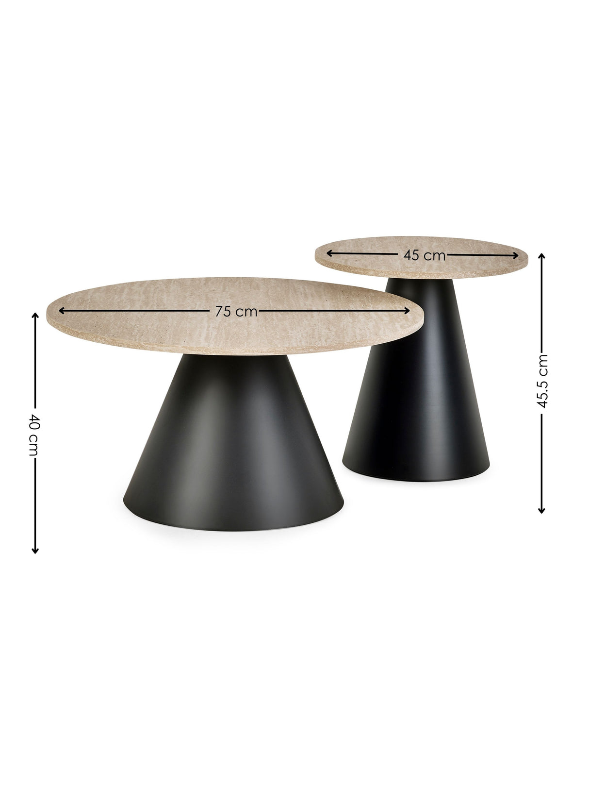 Elgon Round Coffee and Side Table Set