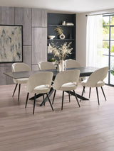 Ella Curved Back Upholstered Dining Chair (Set of 2)