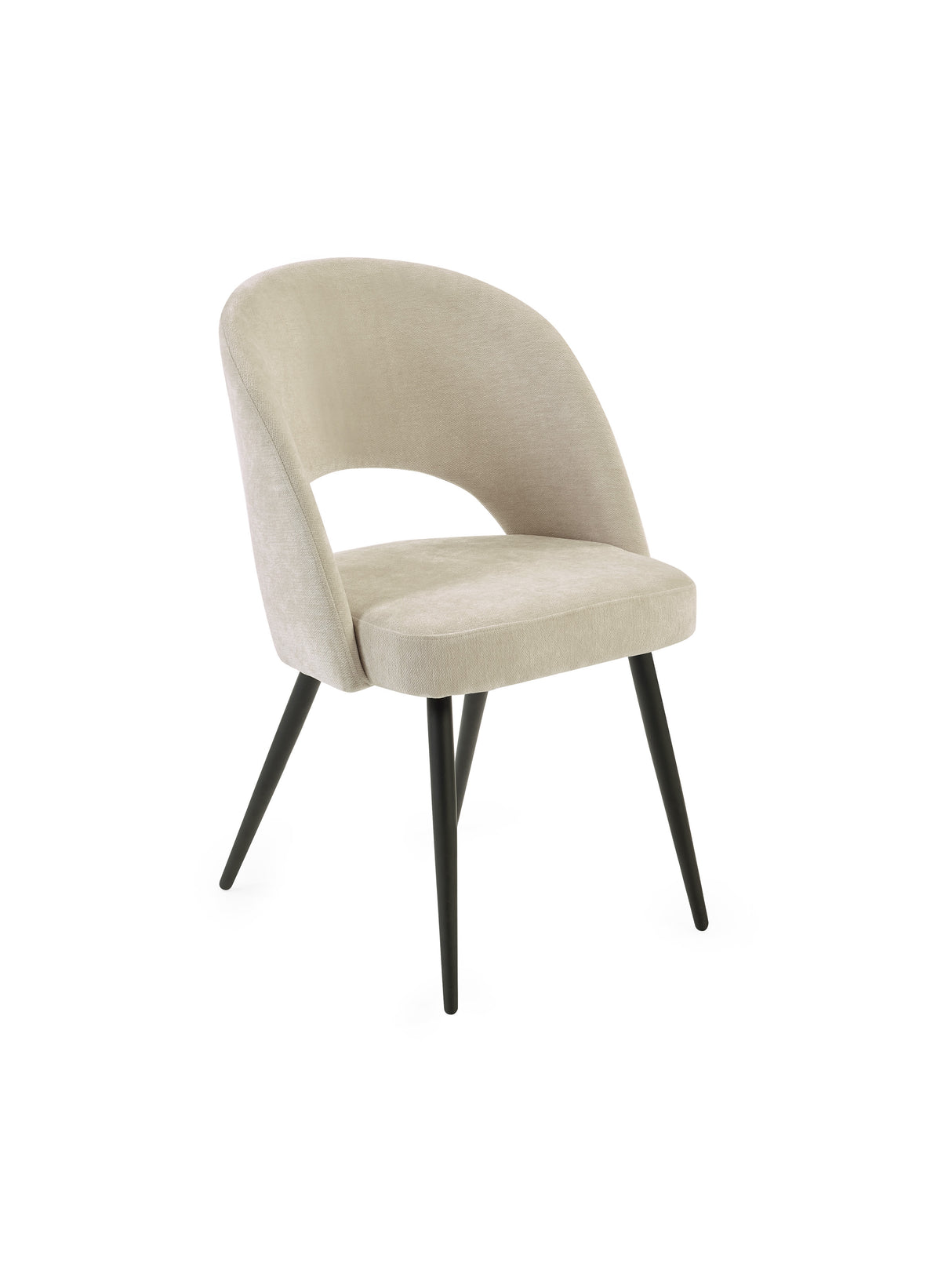 Ella Curved Back Upholstered Dining Chair (Set of 2)