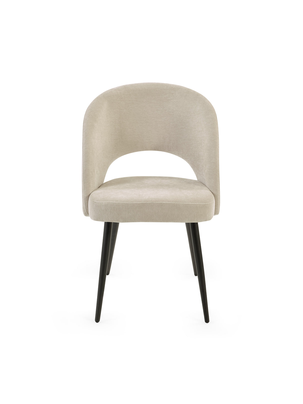 Ella Curved Back Upholstered Dining Chair (Set of 2)