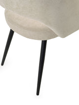 Ella Curved Back Upholstered Dining Chair (Set of 2)