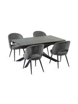 Ella Curved Back Upholstered Dining Chair (Set of 2)