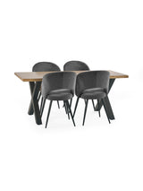 Ella Curved Back Upholstered Dining Chair (Set of 2)