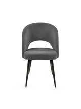 Ella Curved Back Upholstered Dining Chair (Set of 2)