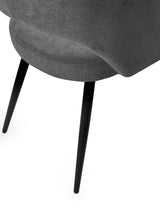 Ella Curved Back Upholstered Dining Chair (Set of 2)