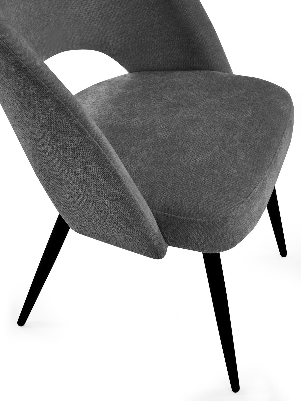 Ella Curved Back Upholstered Dining Chair (Set of 2)