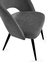 Ella Curved Back Upholstered Dining Chair (Set of 2)