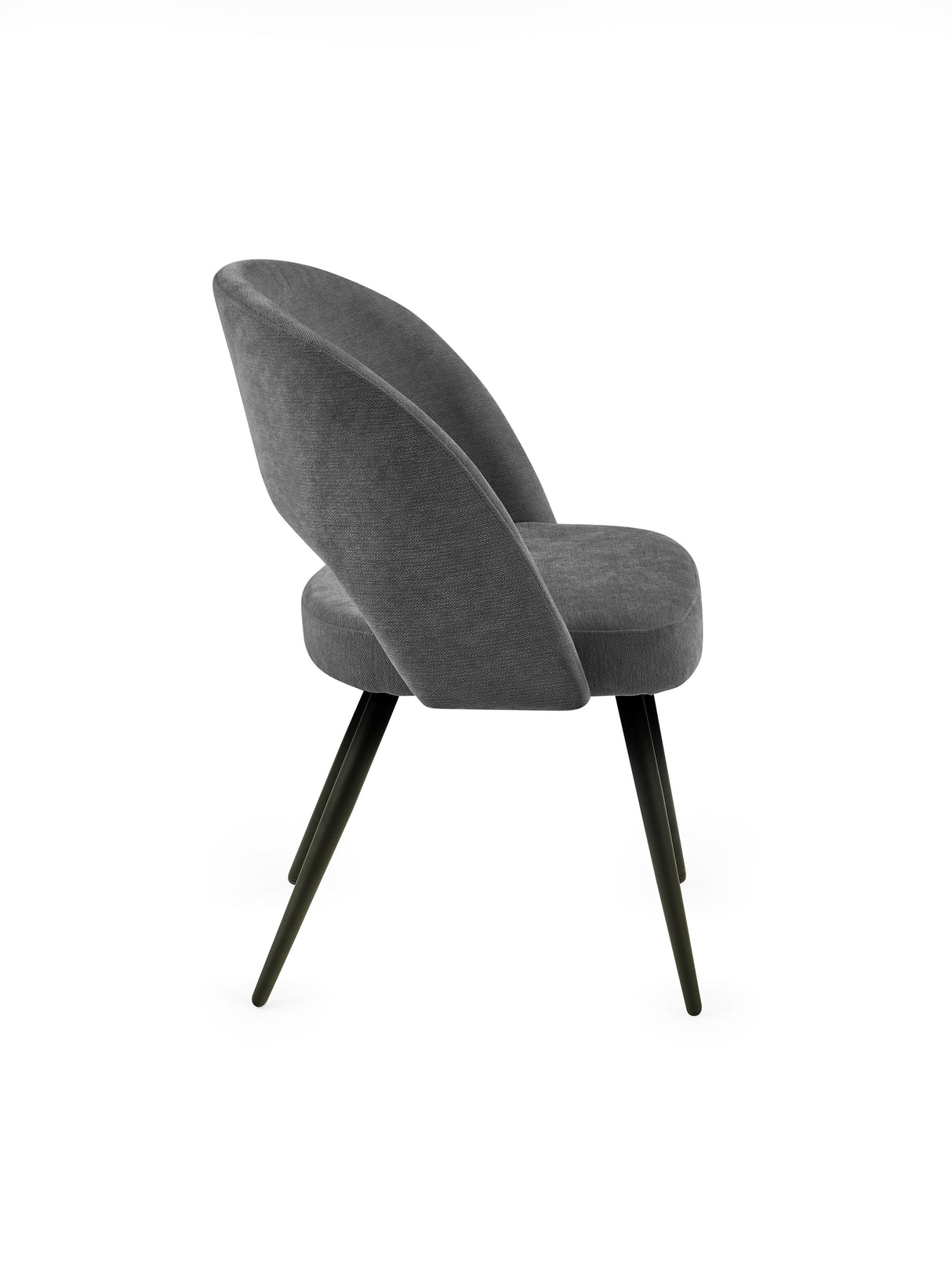 Ella Curved Back Upholstered Dining Chair (Set of 2)