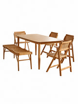 Elodie Folding Rattan Chair (Set of 2)