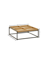 Ezra Square Coffee Table with Reversible Tray Tops