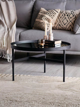 Franki Round Glass Top Coffee Table