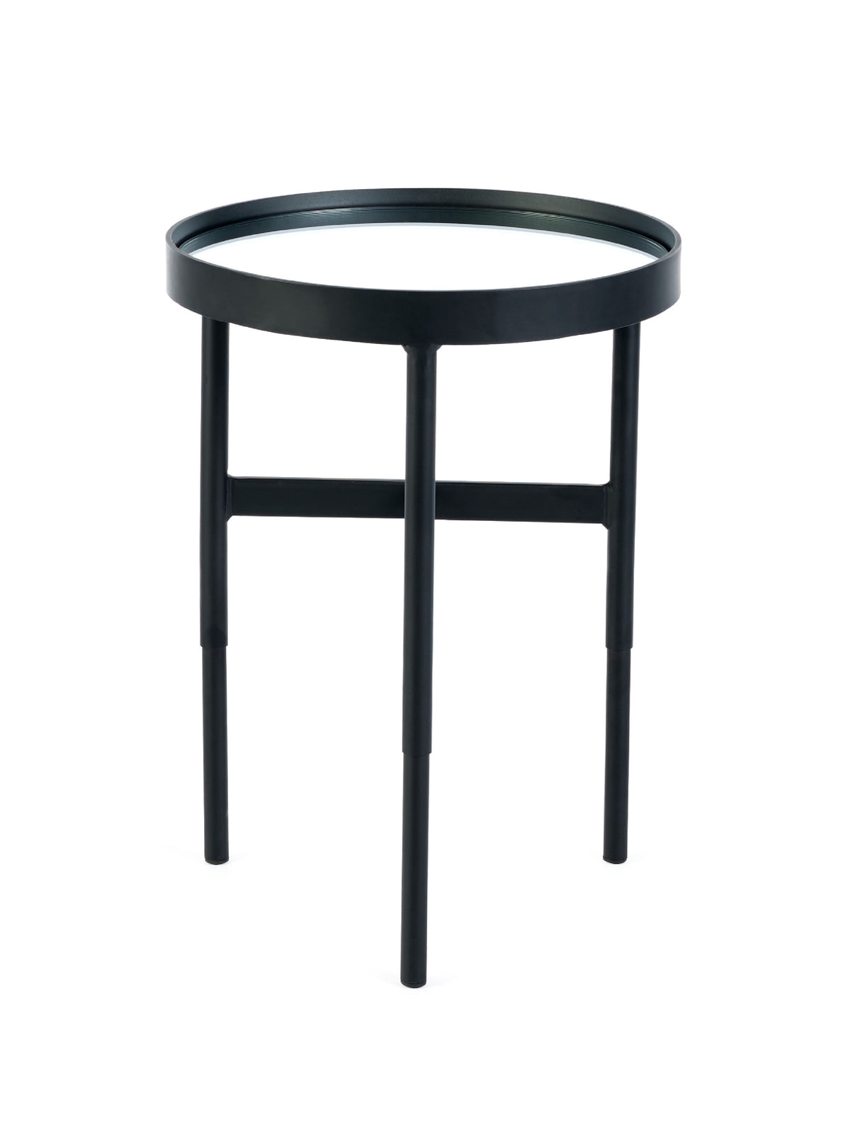 Franki Round Glass Top Side Table