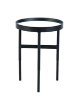 Franki Round Glass Top Side Table
