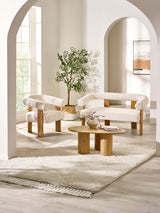 Freya Low Upholstered 2 Seater Bench