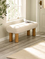Freya Low Upholstered 2 Seater Bench