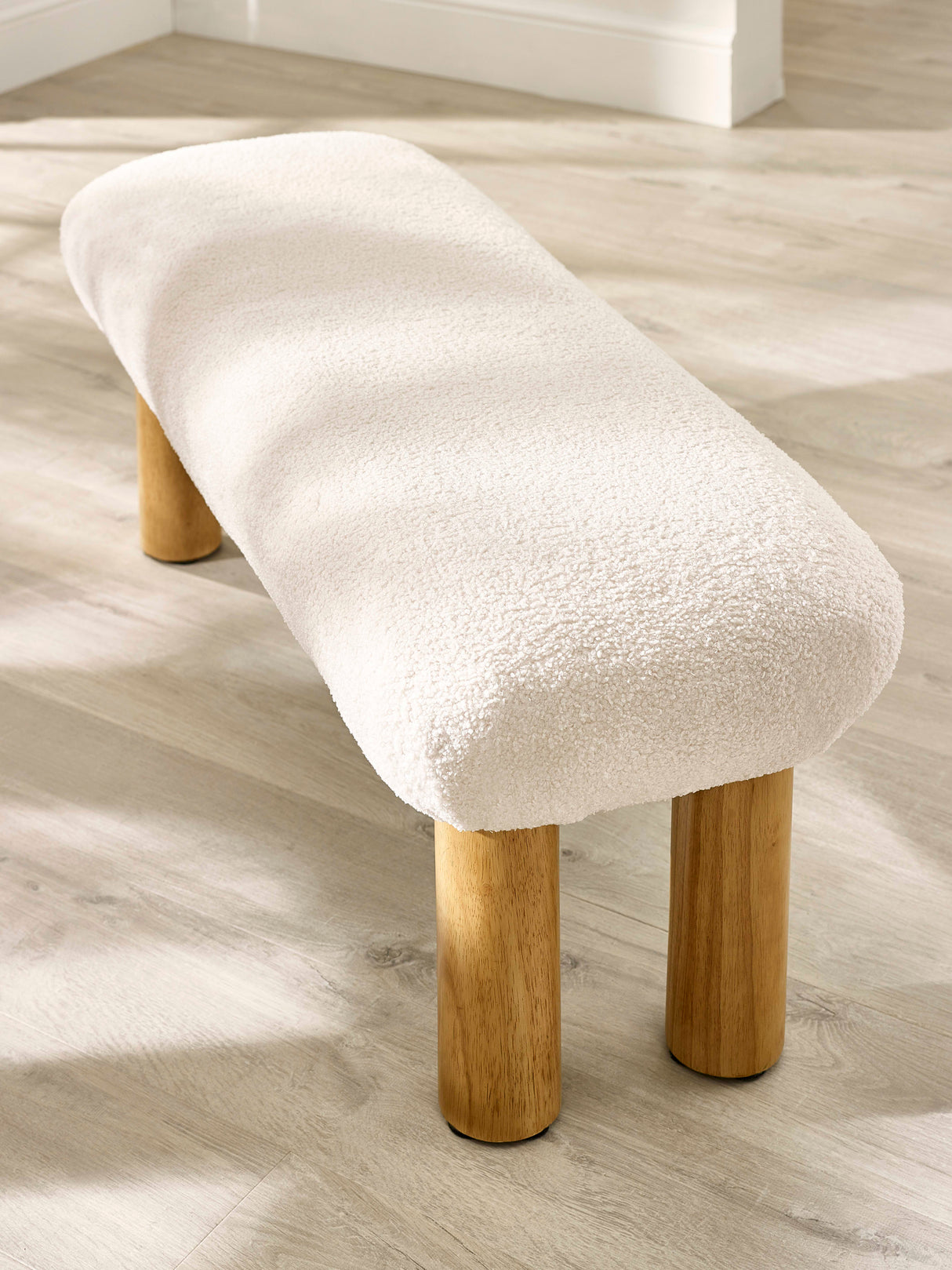 Freya Low Upholstered 2 Seater Bench