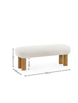 Freya Low Upholstered 2 Seater Bench