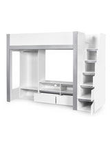 Gaia High Sleeper TV Bed with Stairs